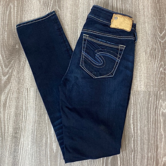 Silver Suki Mid Slim Sz 27 - Picture 1 of 13